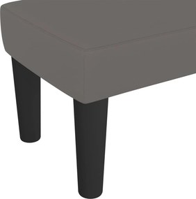 vidaXL Πάγκος Γκρι 70 x 30 x 30 εκ. από Συνθετικό Δέρμα