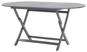 vidaXL Τραπέζι Κήπου Πτυσσόμενο 160 x 85 x 75 εκ. Μασίφ Ξύλο Ακακίας