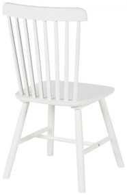 Καρέκλα Melia rubberwood σε λευκή απόχρωση 45x51x87εκ 4αδα 45x51x87 εκ.
