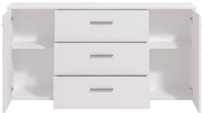 Κομότα - Μπουφές Garona 3K3F Λευκό 158x33x80,5 εκ. 158x33x80.5 εκ.