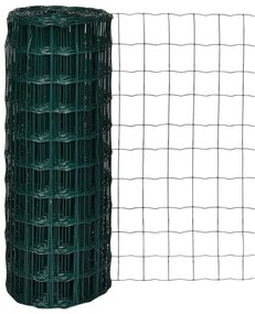 vidaXL Συρματόπλεγμα Σετ Πράσινο 10 x 1,0 μ. Ατσάλινο