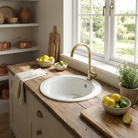 Sanitec Classic 316 (48×48) - Γρανιτένιος νεροχύτης - Granite BEIGE