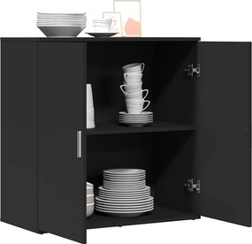 vidaXL Ραφιέρα Μαύρη 79 x 38 x 80 εκ. από Επεξεργασμένο Ξύλο