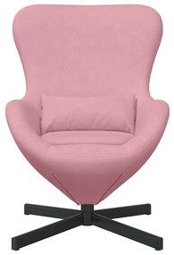 vidaXL Κάθισμα-αυγό Ροζ 63 x 73 x 90 εκ Βελούδο
