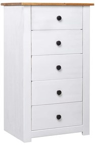 vidaXL Μπουφές Λευκός 46 x 40 x 89 εκ. από Ξύλο Πεύκου Σειρά Panama