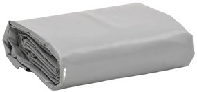 vidaXL Μουσαμάς Γκρι 650 γρ./μ.² 4x7 μ.