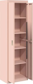 vidaXL Ντουλάπι αποθήκευσης Ροζ 60 x 40 x 200 εκ Ατσάλι