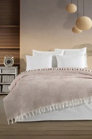 Stewehome Πολυλειτουργική πικέ κουβέρτα διπλού στρώματος με γεωμετρικό σχέδιο 200x230 cm