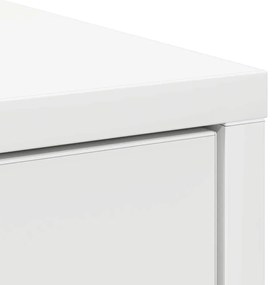Συρταριέρα με Συρτάρια Λευκή 80x34x76 εκ. από Επεξ. Ξύλο - Λευκό
