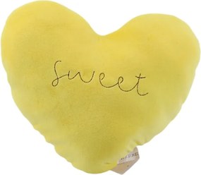 Μαξιλάρι καρέκλας Καρδιά - 40cm - 720194 - Yellow