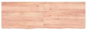 vidaXL Ράφι Τοίχου Ανοιχτό Καφέ 120x40x(2-4)εκ. Επεξ. Μασίφ Ξύλο Δρυός
