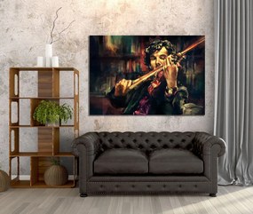 Πίνακας σε καμβά άντρας με βιολί KNV852 120cm x 180cm Μόνο για παραλαβή από το κατάστημα
