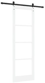 vidaXL Συρόμενη Πόρτα ORKDAL Λευκό 78 x 232 cm Ξύλο και μέταλλο