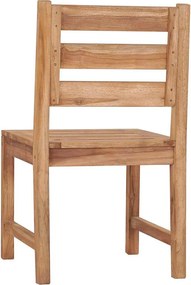 vidaXL Καρέκλες Κήπου 2 τεμ. από Μασίφ Ξύλο Teak