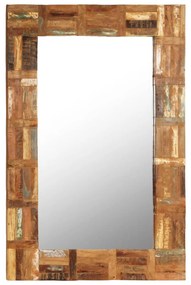 Καθρέφτης Τοίχου 60 x 90 εκ. από Μασίφ Ανακυκλωμένο Ξύλο
