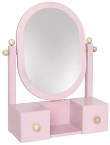 Ξύλινος καθρέφτης με ανάκλιση &amp; συρταράκια Jabadabado