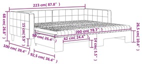 ΚΑΝΑΠΕΣ ΚΡΕΒΑΤΙ ΣΥΡΟΜΕΝΟΣ ΑΝ. ΓΚΡΙ 90X200ΕΚ ΒΕΛΟΥΔΙΝΟΣ ΣΤΡΩΜΑΤΑ 3196715