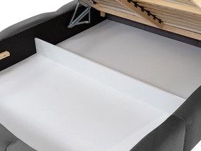 Επενδυμένο κρεβάτι Olweria-Anthraki-160 x 200