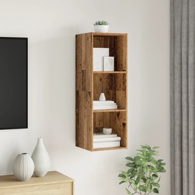 vidaXL Ντουλάπι TV Παλαιό ξύλο 37 x 37 x 107 εκ Επεξεργασμένο ξύλο