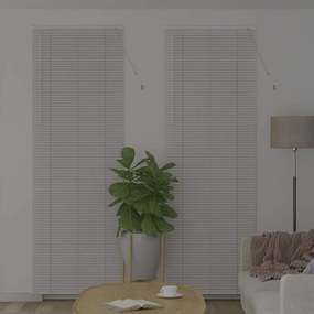 vidaXL Βενετσιάνικες Ρόδες Λευκό 220 x 80 εκ Αλουμίνιο