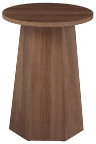 Τραπεζάκι σαλονιού CARPEN C18270 MDF με Επένδυση Paperwood Φ40x55Υεκ. 40x40x55 εκ.