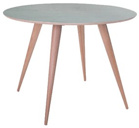 Τραπέζι Planet Round Grey Φ105X75 cm Ξύλο