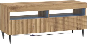vidaXL 3 Τεμάχια LED Τηλεοπτική Ντουλάπα Artisan Δρυς
