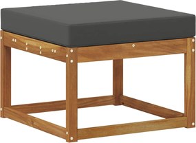 vidaXL Σειρά Καναπέ Εξωτερικού 6 pcs Φυσικό και Ανθρακί Πολυεστέρας
