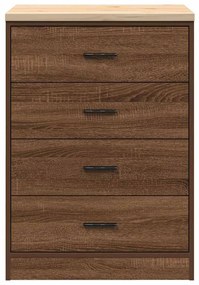 vidaXL ντουλάπι αποθήκευσης γκαράζ 60x51x85 εκ μασίφ ξύλο πεύκο