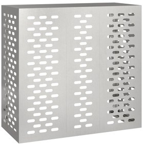 vidaXL Κάλυμμα Κλιματιστικού  110x50x105 εκ Ανοξείδωτο Ατσάλι