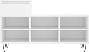 vidaXL Παπουτσοθήκη Λευκή 102x36x60 εκ. από Επεξεργασμένο Ξύλο