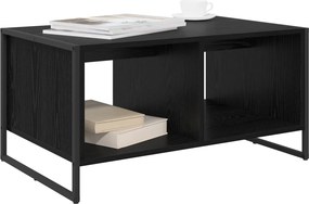 vidaXL Τραπεζάκι σαλονιού Μαύρη Οξυά 80 x 50 x 40 cm