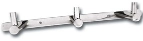 Άγκιστρα Πολλαπλά 18-1203 3 Θέσεων 22x4cm Chrome Gloria Metal