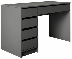 Τραπέζι γραφείου Comfivo 312, Με συρτάρια, Αριθμός συρταριών: 5, 75x120x55cm, 38 kg, Ανθρακί | Epipla1.gr