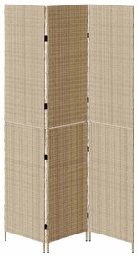 vidaXL Διαχωριστικό Δωματίου Μπεζ 146 x 200 εκ. συνθετικό ρατάν