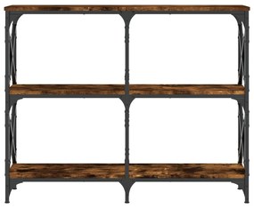 vidaXL Τραπέζι Κονσόλα Καπνιστή Δρυς 100x28x80,5εκ. Επεξεργασμένο Ξύλο