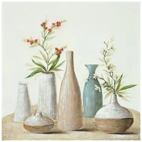 Πίνακας σε καμβά Vase Inart 100x3x100εκ