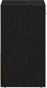 vidaXL Ντουλάπι Νιπτήρα Μπάνιου Μαύρο Δρυς 60x33x60 εκ. Επεξ. Ξύλο