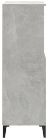 vidaXL Ντουλάπι Γκρι σκυροδέματος 60x36x110 εκ. από Επεξεργασμένο Ξύλο