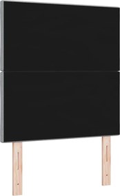 vidaXL LED κεφαλάρι Ανοιχτό γκρι 80 cm ύφασμα