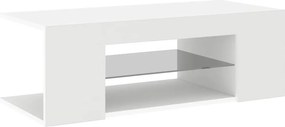 vidaXL Έπιπλο Τηλεόρασης με LED Λευκό 90x39x30 εκ.