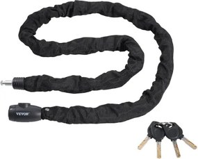 VEVOR Bike Chain Lock 5.91 Ft Combination Bicycle Chain Lock with 4 Keys 10mm