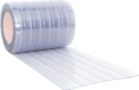 vidaXL Λωριδοκουρτίνα Διαφανής 25 μ. 300 χιλ. x 2,6 χιλ. από PVC