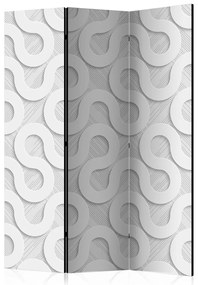 Διαχωριστικό με 3 τμήματα - Grey Spirals [Room Dividers]