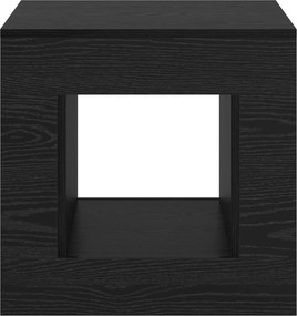 vidaXL Coffee Table Μαύρη Δρυς 51.5 x 50 x 50 cm Engineered Wood
