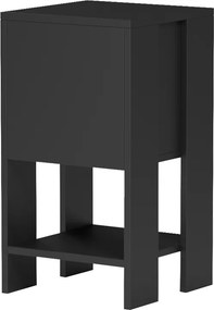 Κομοδίνο Reppo pakoworld μαύρο 30x30x55εκ