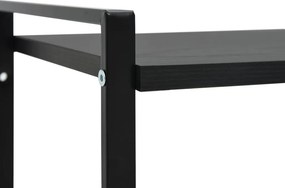 vidaXL Βιβλιοθήκη 2 Επιπέδων Μαύρη 52x28x59 εκ. Επεξεργασμένο Ξύλο