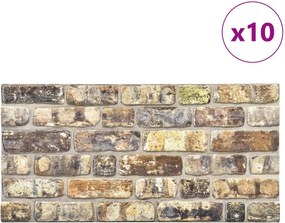 vidaXL Πάνελ τοίχου 10 pcs Πολύχρωμο 100 x 50 cm Αφρός EPS