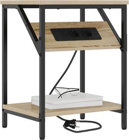 vidaXL Κομοδίνο Δρύς Sonoma 38 x 30 x 48 εκ. Επεξεργασμένο ξύλο