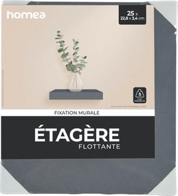 ΡΑΦΙΈΡΕΣ/ΡΆΦΙΑ ΤΟΊΧΟΥ FLOATING SHELF MDF L25*22,8CM ANTHRACITE GREY 6RAN